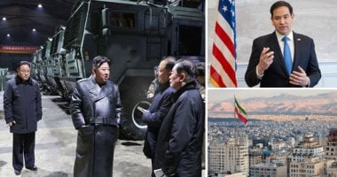 العالم هذا الصباح.. زعيم كوريا الشمالية خلال عرض عسكرى: قواتنا على أهبة الاستعداد.. عقوبات أمريكية على 30 شخصا وكياناً وسفينة لتسهيل مبيعات نفط إيران.. الاحتلال الإسرائيلي يقتحم بلدة جنوب بيت لحم