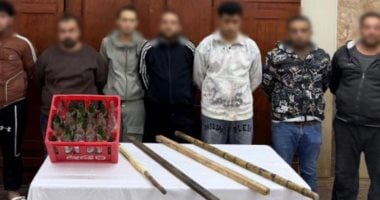 معركة ركنة الموتوسيكل.. ضبط 8 أشخاص بتهمة ترويع المواطنين بالزجاجات والعصى