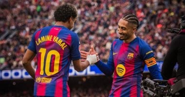 في الكورة : برشلونة ضد فياريال.. البارسا يتفوق بثنائية لامين يامال فى الشوط الأول.. فيديو