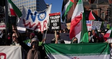 احتجاجات أمام البيت الأبيض لرفض الهجوم على إيران ودعوة لإنهاء الحرب