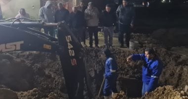 "مياه القناة" تنهي إصلاح كسر خط مياه بأبوصوير وتعيد الخدمة للمناطق المتأثرة