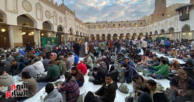 حفل الإفطار اليومى للطلاب الوافدين بالجامع الأزهر