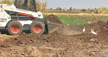 إزالة فورية فى المهد لحالة تعدٍ على أرض زراعية بناحية المريس بمدينة الطود