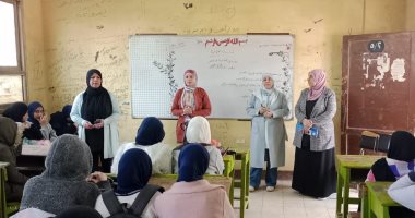 جامعة بنها تنظم قوافل تثقيفية وصحية لطلاب مدرسة سمير ناصف الإعدادية بقرية شبلنجة