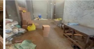 مداهمة مصنع معسل غير مرخص بالدقهلية وضبط 37 طن مواد مجهولة المصدر