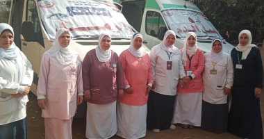 تقديم 3800 خدمة وتوقيع الكشف على 1350 مريضا فى قافلة مجانية ببنى سويف