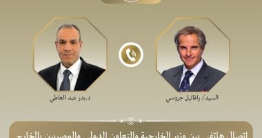 وزير الخارجية يبحث مع الوكالة الدولية للطاقة الذرية التصعيد العسكري بالمنطقة