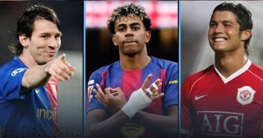 لامين يامال يتفوق على ميسي ورونالدو