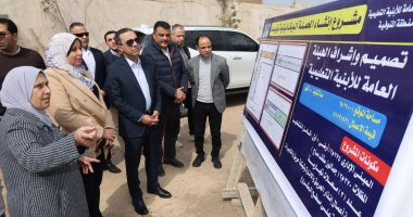 محافظ المنوفية يتفقد الأعمال الإنشائية للحملة الميكانيكية على مساحة 2900 م2
