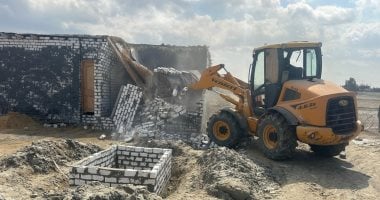 إزالة 48 حالة تعدٍ على 27 فدانًا بالقنطرة غرب بالإسماعيلية ضمن الموجة 28