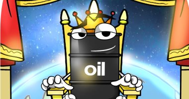 البنزين على عرش زيادة الأسعار عالميا.. فى كاريكاتير "اليوم السابع"