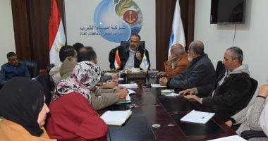 رئيس مياه القناة يتابع معدلات تنفيذ المشروعات ويؤكد سرعة الانتهاء منها