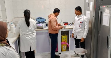 فرق التفتيش بمديرية الصحة تتفقد مستشفى طهطا العام لمتابعة سير العمل