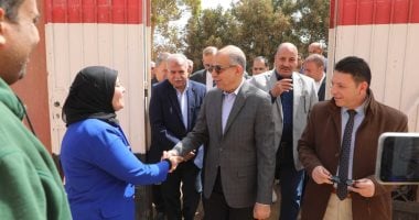 محافظ المنيا يتفقد مدرسة اللواء فاروق طه الثانوية المشتركة بقرية بنى عبيد