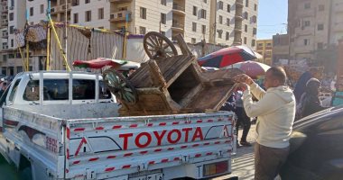 ضبط ومصادرة مخالفات فى حملة لشرطة المرافق بحى غرب سوهاج