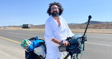 محمد المصرى سافر من طنطا لمكة بالعجلة خلال 31 يوما لأداء العمرة