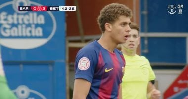 حمزة عبد الكريم يشارك فى خسارة شباب برشلونة ضد بيتيس بنهائي كأس إسبانيا