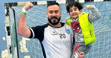 أحمد شهده لاعب فريق كرة اليد بنادي بورفؤاد الرياضي