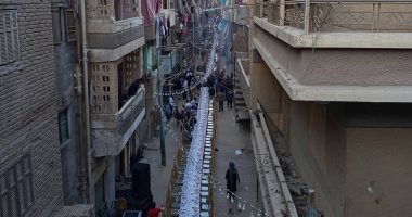 1500 شخص علي مائدة واحدة في كفر مناقر ببنها 