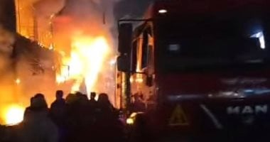 اشتعال حريق بمطعم مشويات فى كفر طهرمس بالجيزة 