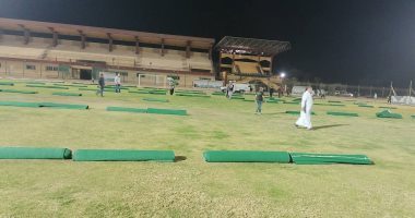 أوقاف جنوب سيناء تستعد لعيد الفطر المبارك بفرش الاستاد الرياضى بطور سيناء