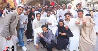 الفرحة عالى المزيكا.. احتفالات أهالى النوبة فى منطقة فيصل بالجيزة بعيد الفطر المبارك 