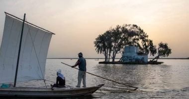 جزيرة الشخلوبة لحظة الغروب