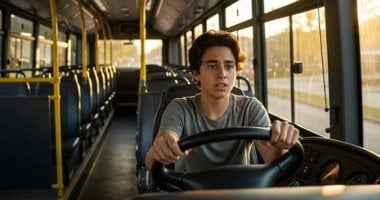 مراهق يسرق حافلة لتوصيلة صديقه