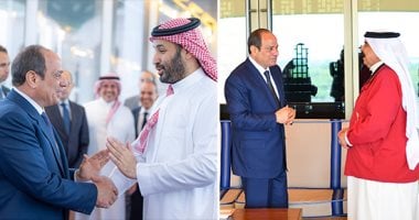 لقاء الرئيس السيسى والأمير محمد بن سلمان وملك البحرين 