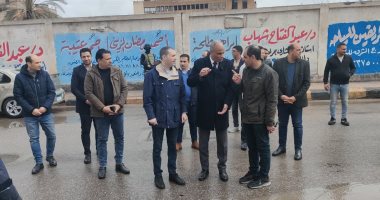 محافظ كفر الشيخ يتفقد جهود كسح مياه الأمطار.. صور
