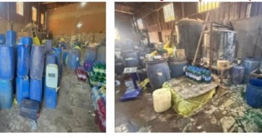 الداخلية تداهم "وكر المنظفات المغشوشة" .. ضبط 20 طن مواد مجهولة المصدر 