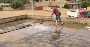 أوقاف جنوب سيناء تواصل جهودها فى تطهير أسطح المساجد ومواجهة آثار الأمطار