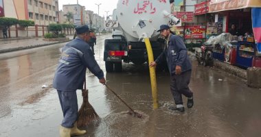 رفع مياه الأمطار بمراكز ومدن كفر الشيخ
