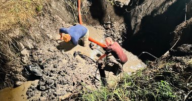 انقطاع المياه عن عدة مناطق بدسوق بعد كسر بخط مياه رئيسى