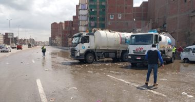 نجاح شركة مياه القليوبية فى رفع تجمعات مياه الأمطار وإعادة السيولة المرورية