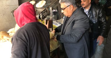 محافظ الدقهلية فى جولة مفاجئة على مخابز بمدينة طلخا 