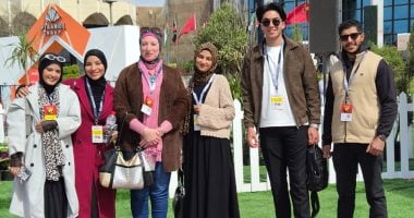 طلاب الملابس الجاهزة بجامعة حلوان التكنولوجية يشاركون في ندوة متخصصة بالمعرض الدولي