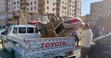 ضبط ومصادرة 90 مخالفة فى حملة لشرطة المرافق بحى غرب سوهاج