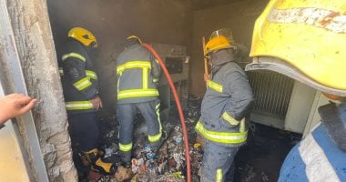 السيطرة على حريق مخلفات داخل غرفة كهرباء بمحطة مترو المعصرة