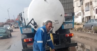 مياه القناة: تعامل فورى مع تجمعات مياه الأمطار بالإسماعيلية