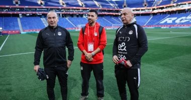 منتخب مصر يتفقد أرضية ملعب إسبانيول