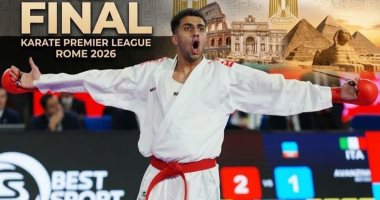 رئيس جامعة القناة يهنئ الطالب الحسن محمد بحصوله على فضية بطولة الكوميتيه بروما