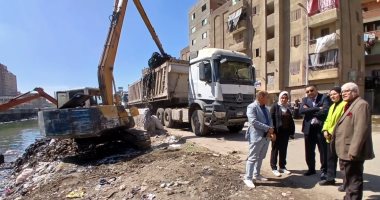 محافظ القليوبية يتابع تطهير ترعة الشرقاوية.. وإنشاء كوبري مشاة أمام مجمع المدارس