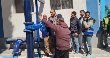 بدء تجارب تشغيل محطة مياه قرية صديق المنشاوى بسوهاج