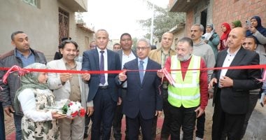 محافظ بنى سويف يفتتح مشروع إعادة إعمار وتأهيل 53 منزلا بقرى الواسطى