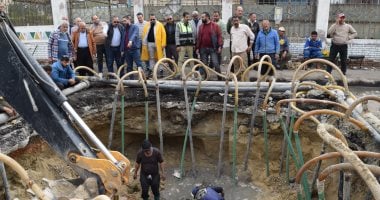 محافظ الإسماعيلية يتابع إصلاح خط طرد محطة رفع صرف صحى بورسعيد