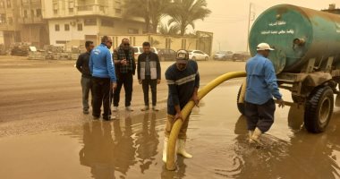 تواجد ميدانى للأجهزة التنفيذية بالشرقية لكسح مياه الأمطار