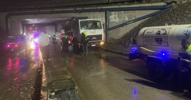 انتشار مكثف لمعدات المياه في القليوبية للتعامل للتعامل مع تجمعات الأمطار على مدار 24 ساعة