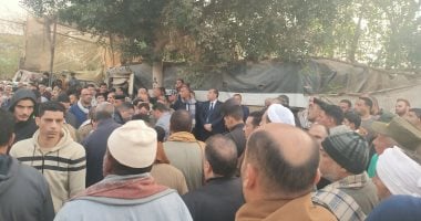 أهالى طنوب يشيعـون 9 جثامين من ضحايا حادث طريق كفر داود السادات بالمنوفية