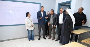 محافظ جنوب سيناء يتفقد أعمال تطوير مدرسة وادى فيران الثانوية الصناعية